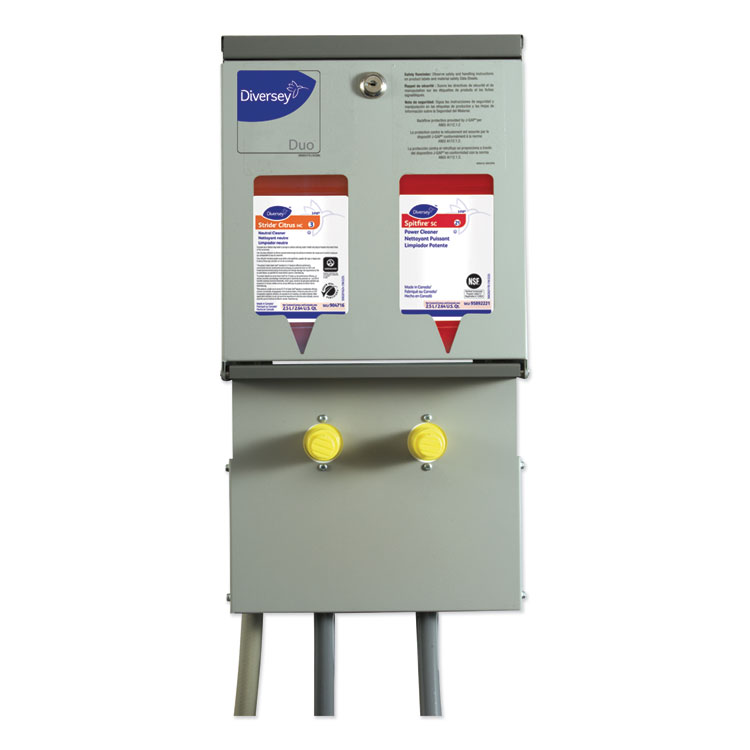 Diversey J-Fill Duo Dispensing System, 10 x 6.5 x 19.5, Stainless Steel (DVS04379)