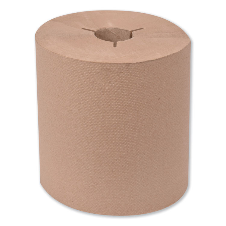 Tork Universal Hand Towel Roll, Notched, 1-Ply, 8" x 630 ft, Natural, 6 Rolls/Carton (TRK8031500)
