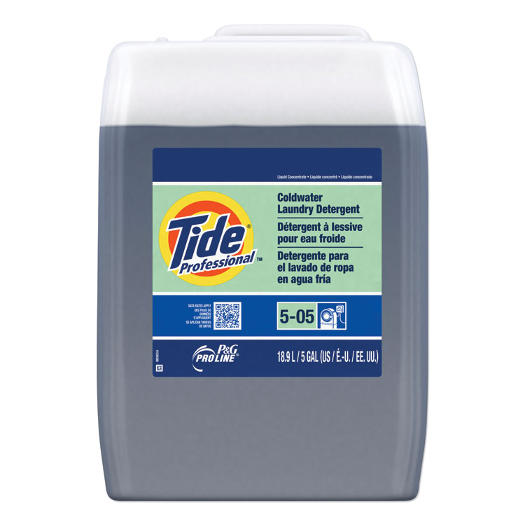 Tide Professional Coldwater Laundry Detergent, Tide Original Scent, 5 gal Closed-Loop Plastic Container (PPL70674)