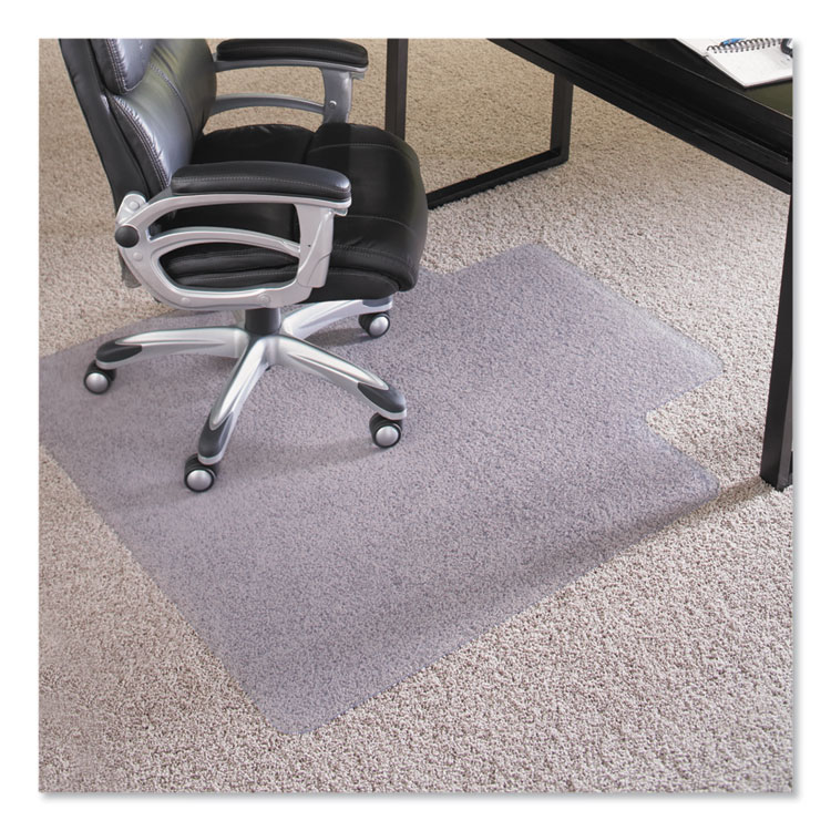 ES Robbins EverLife Intensive Use Chair Mat for High Pile Carpet, Rectangular with Lip, 45 x 53, Clear (ESR124154)