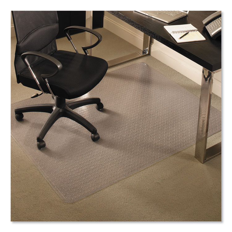 ES Robbins EverLife Chair Mats for Medium Pile Carpet, Rectangular, 46 x 60, Clear (ESR122371)