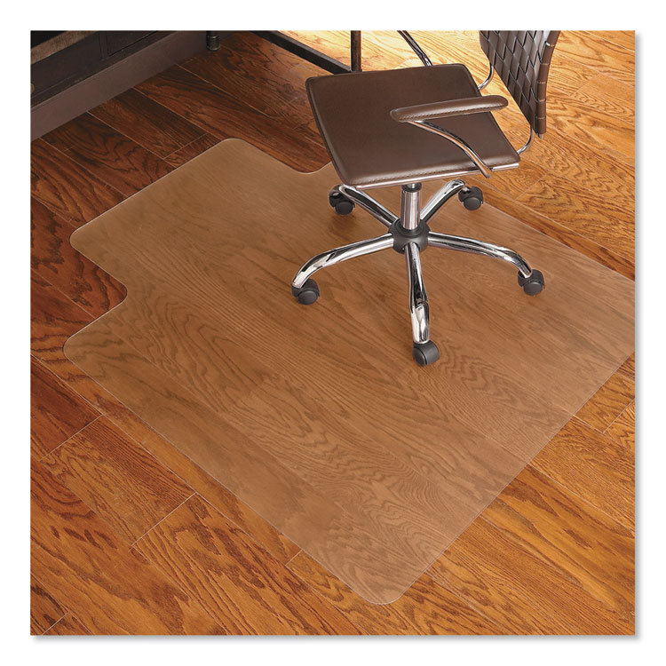 ES Robbins EverLife Chair Mat for Hard Floors, Light Use, Rectangular with Lip, 45 x 53, Clear (ESR131823)