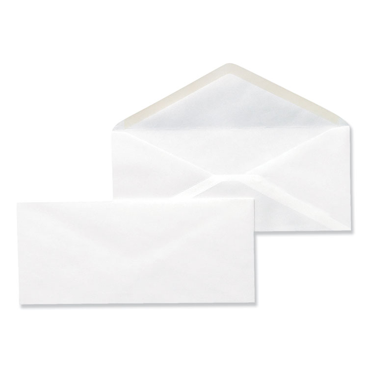 Universal Open-Side Business Envelope, #10, Monarch Flap, Gummed Closure, 4.13 x 9.5, White, 500/Box (UNV35210)