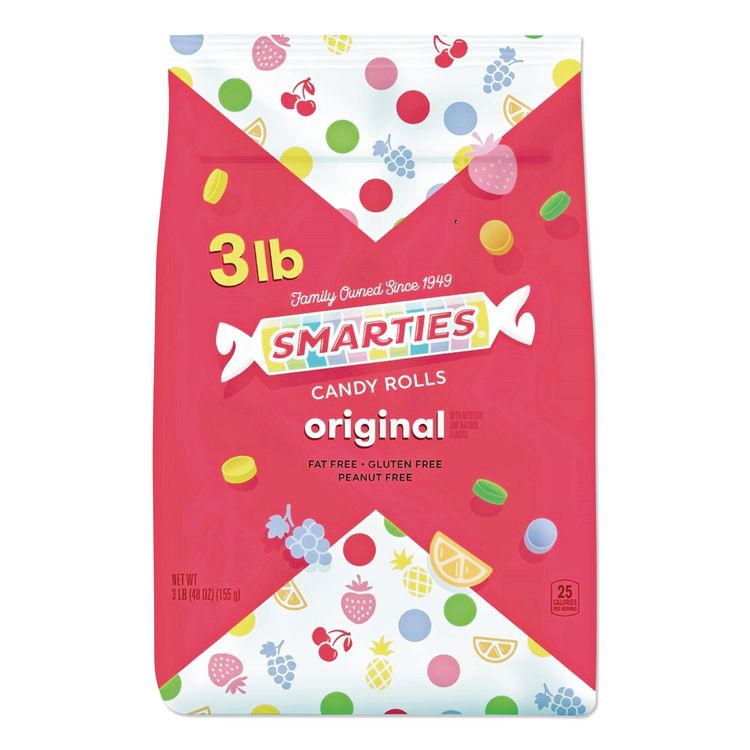 Spangler Smarties Candy, Assorted, 3 lb (NESCDY00486)