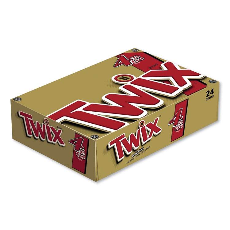 Twix Sharing Size Chocolate Cookie Bar, 3.02 oz, 24/Box (TWX35387)