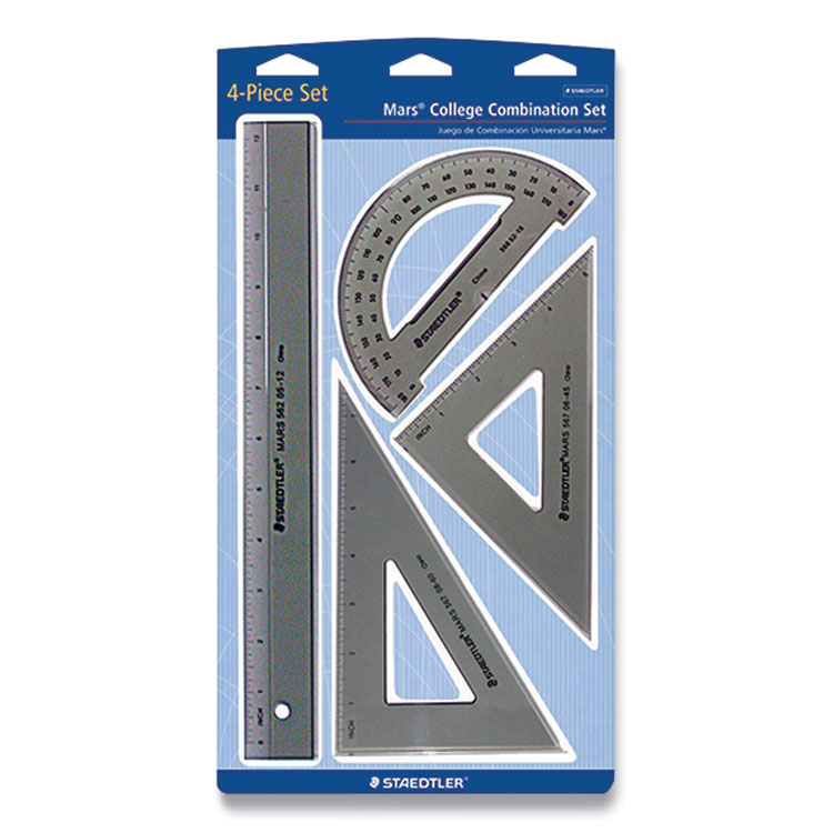 Staedtler College Combination Set, Plastic, Transparent Smoke (STD56932BK)