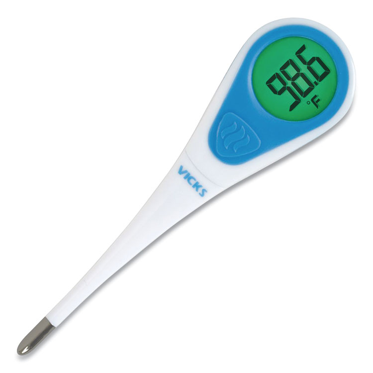 Vicks SpeedRead Digital Thermometer with Fever InSight, White/Blue (PGCV912US)