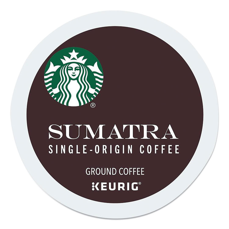 Starbucks Sumatra Coffee K-Cups, Sumatra, 0.4 oz K-Cup, 96/Box (SBK12565254CT)