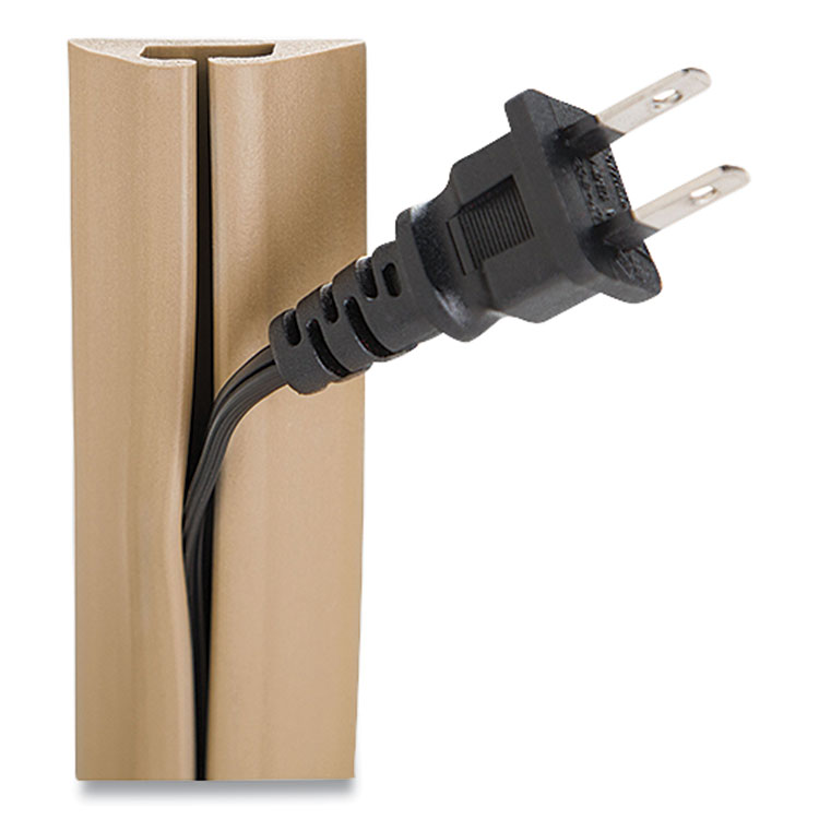 UT Wire Compact Cord Protector and Concealer, 1.6" x 5 ft, Beige (RBOUTWCPM5BG)