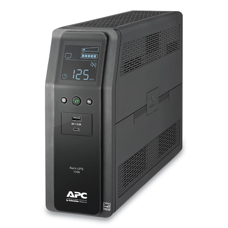 APC BN1350M2 Back-UPS PRO BN Series Battery Backup System, 10 Outlets, 1,350 VA, 1,080 J (SEUBN1350M2)
