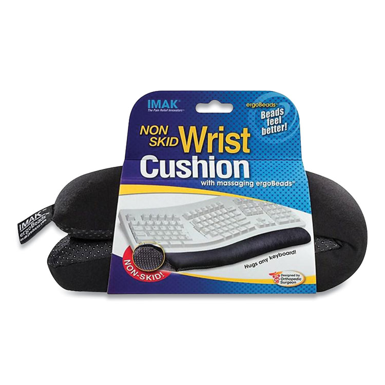 IMAK Ergo Nonskid Keyboard Wrist Cushion, 15.75 x 10, Black (IMAA10173)