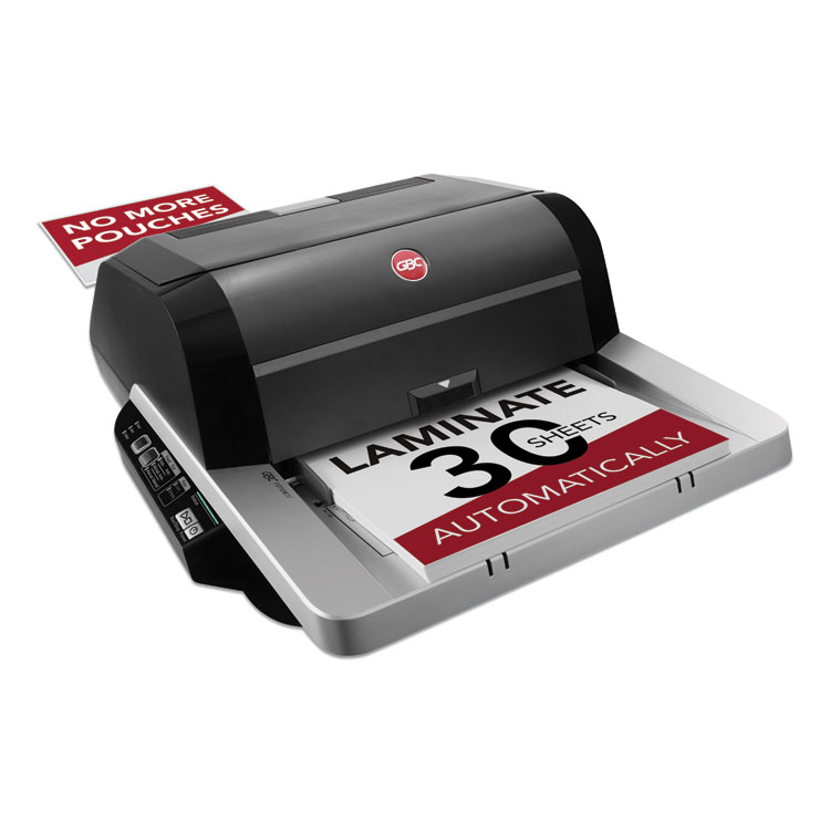 GBC Foton 30 Automated Pouch-Free Laminator, Two Rollers, 1" Max Document Width, 5 mil Max Document Thickness (GBCFOTON30120NA)