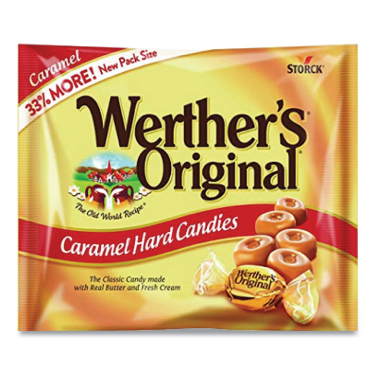 Werther's Original Hard Candies, Caramel, 12 oz Bag (WRT05766)