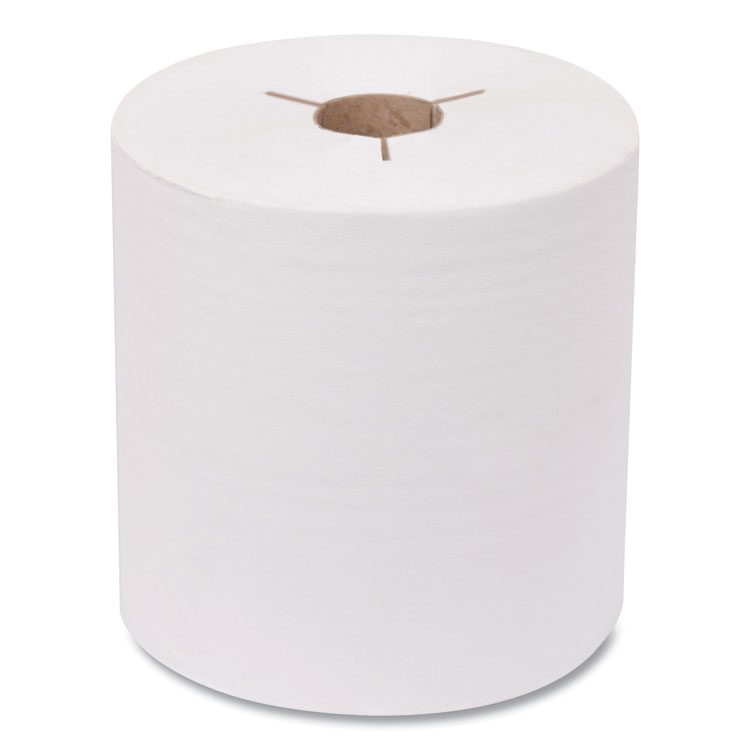 Tork Advanced Hand Towel Roll, Notched, 1-Ply, 8 x 10, White, 6 Rolls/Carton (TRK8031050)