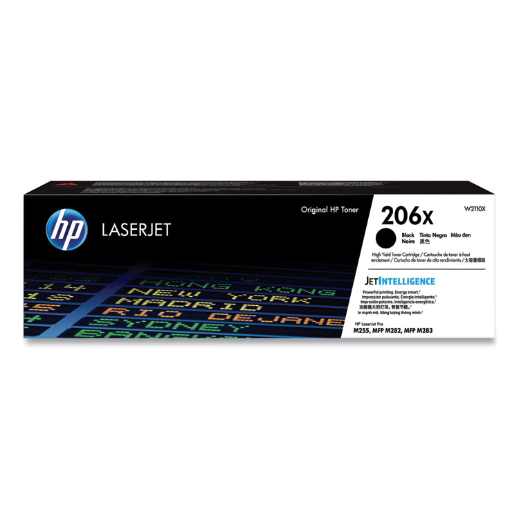 HP HP 206X, (W2110X) High-Yield Black Original LaserJet Toner Cartridge (HEWW2110X)