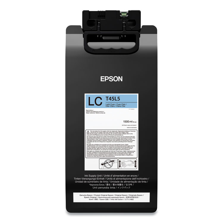 Epson T45L520 UltraChrome GS3 Ink, 1,500 mL, Light Cyan (EPST45L520)