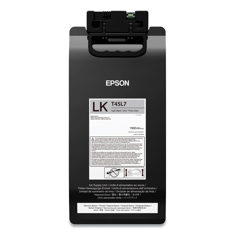 Epson T45L720 UltraChrome GS3 Ink, 1,500 mL, Light Black (EPST45L720)