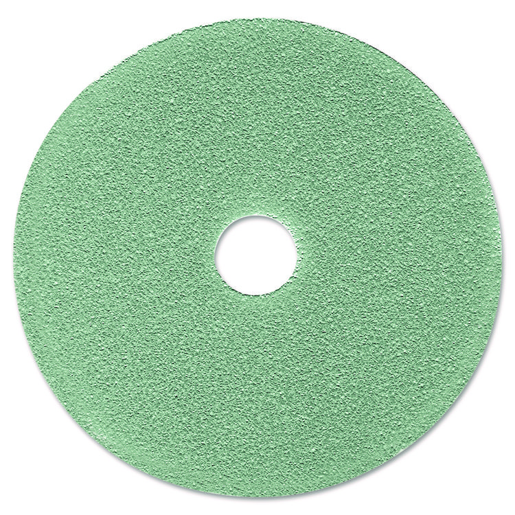 3M Ultra High-Speed Floor Burnishing Pads 3100, 19" Diameter, Aqua, 5/Carton (MMM08752)