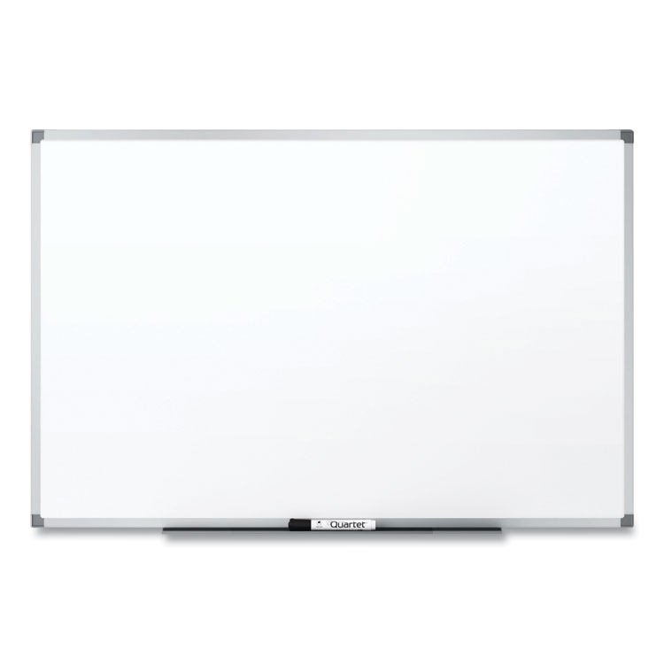3M Porcelain Dry Erase Boards, 72" x 48", White Surface, Satin Aluminum Frame (MMMDEP7248A)