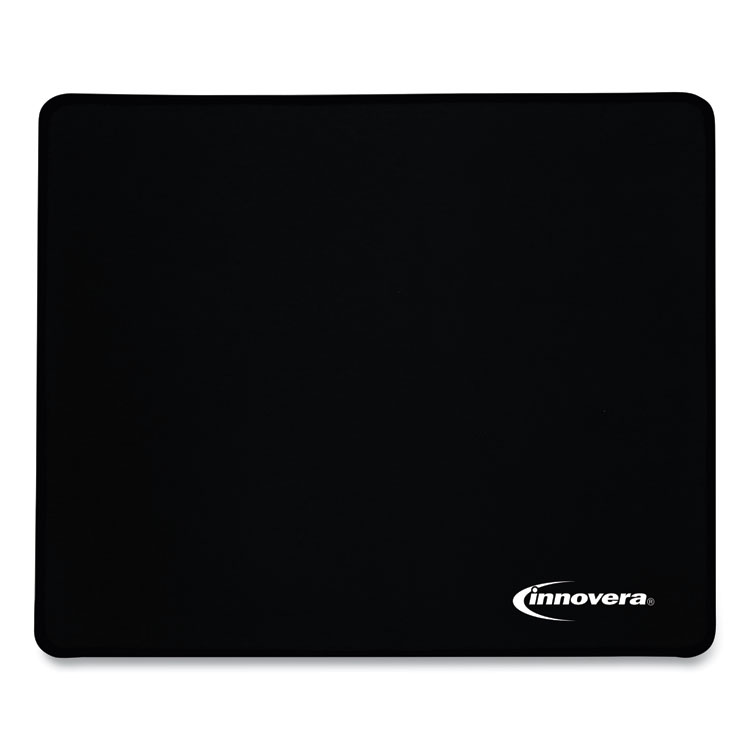 Innovera Large Mouse Pad, 9.87 x 11.87, Black (IVR52600)