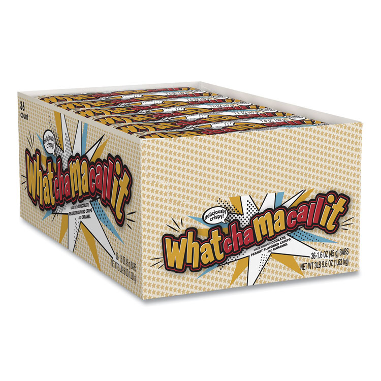 WHATCHAMACALLIT Candy Bar, 1.6 oz Bar, 36 Bars/Box (GRR24600188)