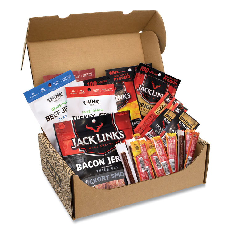 Snack Box Pros Big Beef Jerky Box, 29 Assorted Snacks/Box (GRR700S0020)
