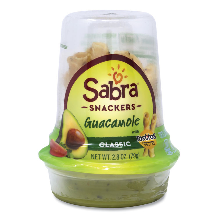 Sabra Grab and Go Guacamole with Tostitos Tortilla Chips, 2.8 oz Cup, 6 Cups/Pack (GRR90200453)