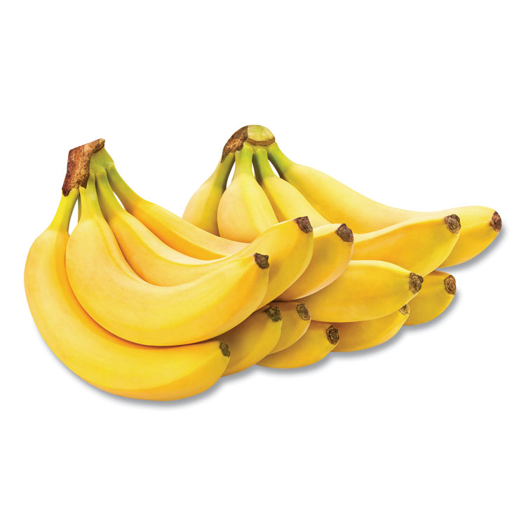 National Brand Fresh Bananas, 6 lbs, 2 Bundles/Carton (GRR90000106)