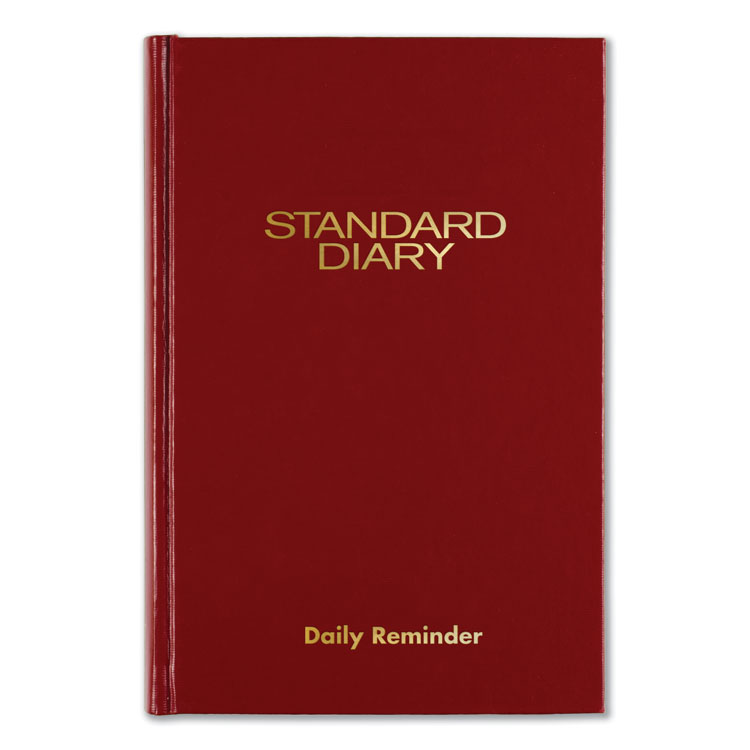 AT-A-GLANCE Standard Diary Daily Reminder Book, 2026 Edition, Medium/College Rule, Red Cover, (201) 7.5 x 5 Sheets (AAGSD38713)