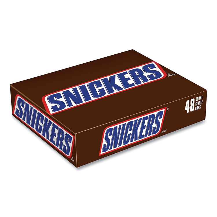 Snickers Original Candy Bar, Full Size, 1.86 oz Bar, 48 Bars/Box (GRR20901318)