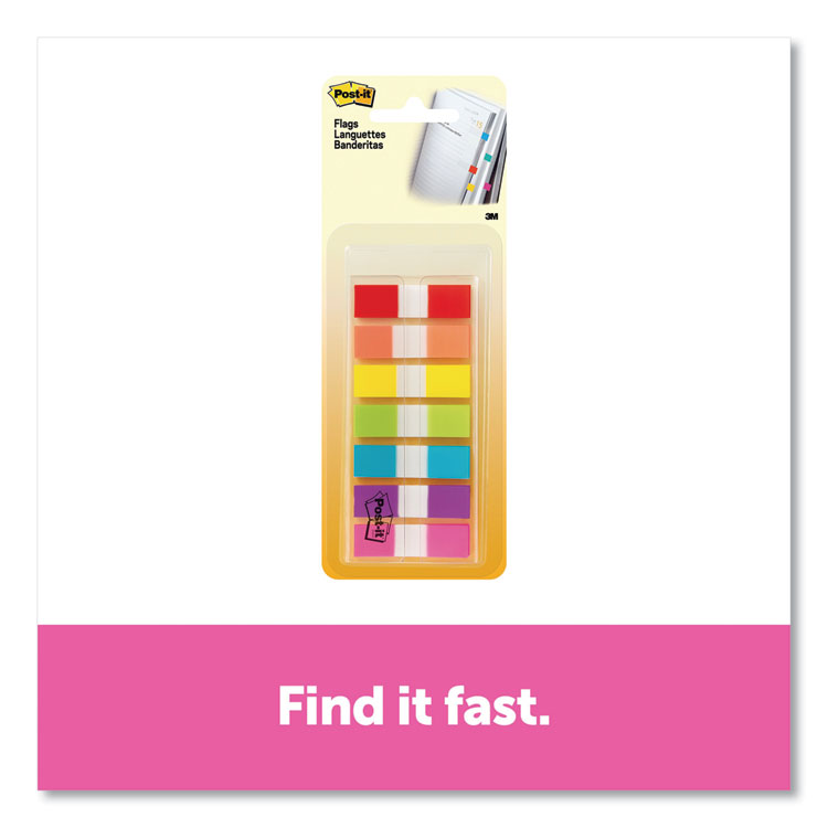 Post-it Flags Small Flags, Seven Assorted Colors, 190 Flags (MMM6837CF)
