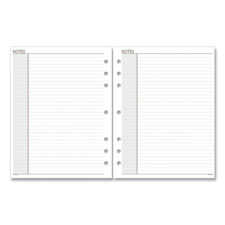 AT-A-GLANCE Lined Notes Pages for Planners/Organizers, 8.5 x 5.5, White Sheets, Undated, 30 Sheets (AAG011200)