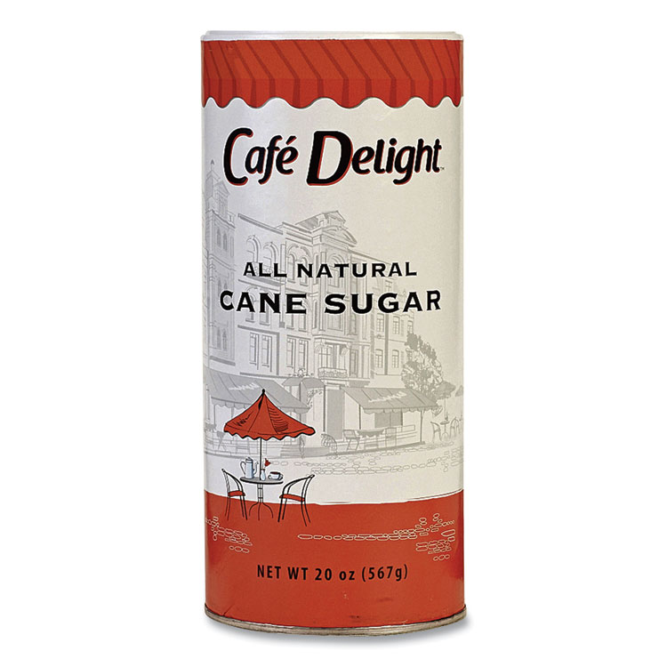 Café Delight All Natural Cane Sugar, 20 oz Canister (CFLMLY00262422)