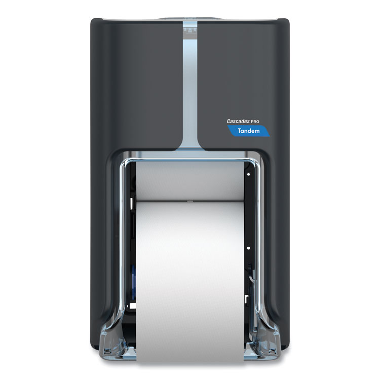 Cascades PRO Tandem No Touch High Capacity Bath Tissue Dispenser, 7 x 6.6 x 12, Gray (CSDC310)
