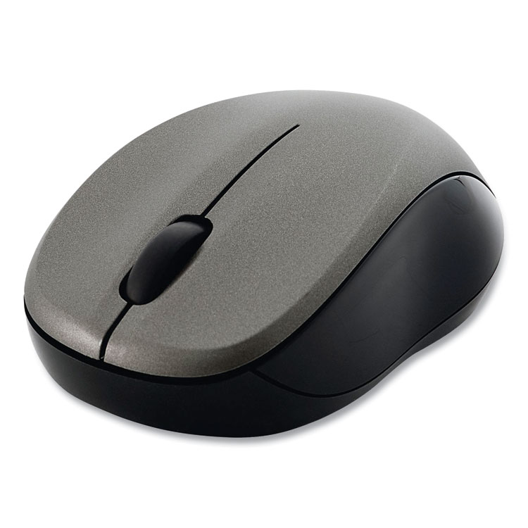 Verbatim Silent Wireless Blue LED Mouse, 2.4 GHz Frequency/32.8 ft Wireless Range, Left/Right Hand Use, Graphite (VER99769)