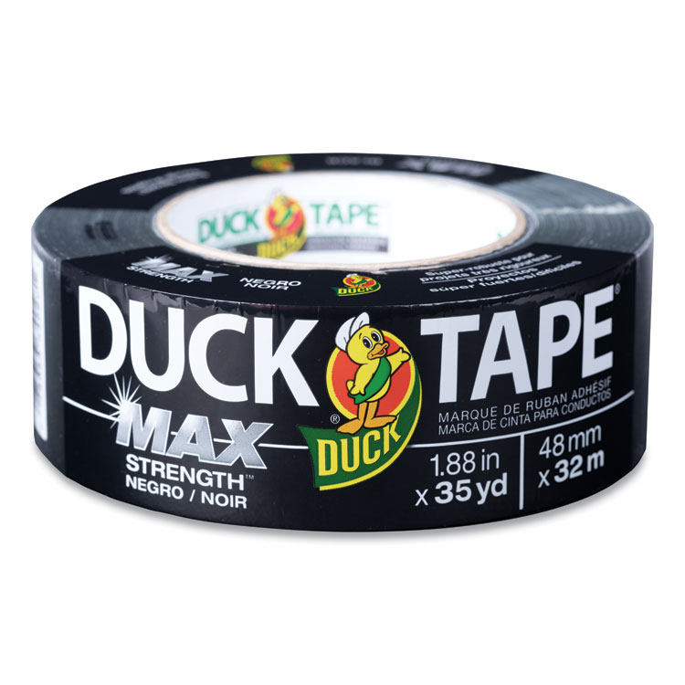 Duck MAX Duct Tape, 3" Core, 1.88" x 35 yds, Black (DUC240867)