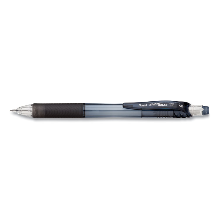 Pentel EnerGize-X Mechanical Pencil, 0.5 mm, HB (#2), Black Lead, Black Barrel, Dozen (PENPL105A)