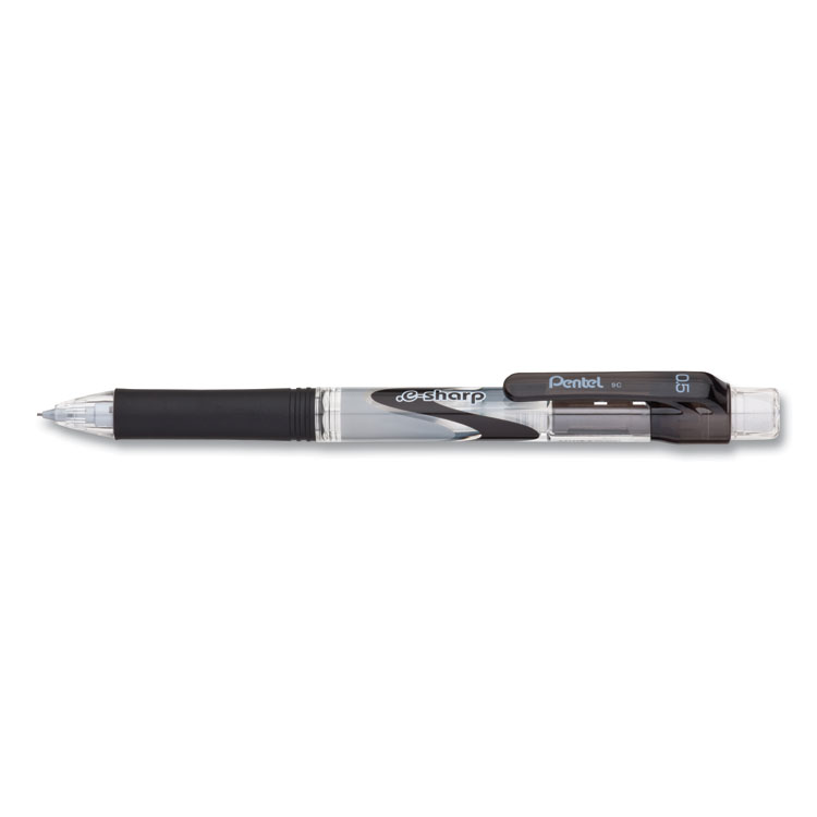 Pentel .e-Sharp Mechanical Pencil, 0.5 mm, HB (#2), Black Lead, Black Barrel, Dozen (PENAZ125A)