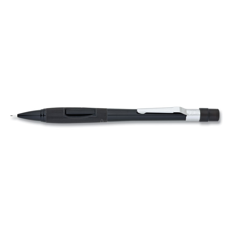 Pentel Quicker Clicker Mechanical Pencil, 0.5 mm, HB (#2), Black Lead, Black Barrel (PENPD345A)