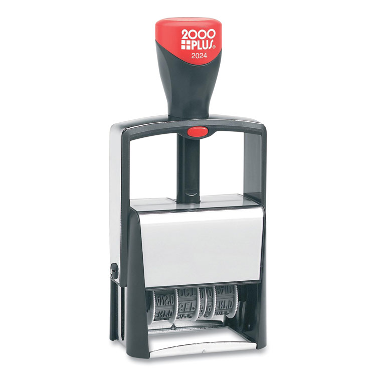 COSCO 2000PLUS Classic Line Message Dater, Self-Inking, 12 Phrases, 5 Years, 1.75 x 0.25, Black (COS11227010173)