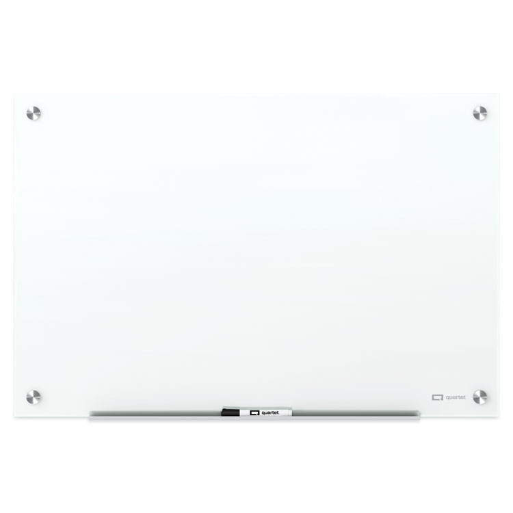 Quartet Brilliance Glass Dry-Erase Boards, 96" x 48", White Surface (QRTG29648W)
