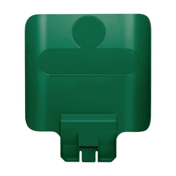 Rubbermaid Commercial Slim Jim Recycling Station Billboard, , Plastic, Green (RCP2007908)