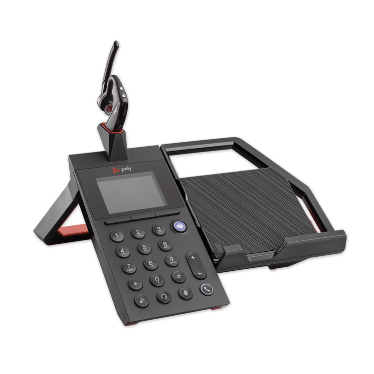 poly Elara 60 Series Wired Conferencing Phone with Voyager 5200 Wireless Headset, Black (PLN60WB5200)
