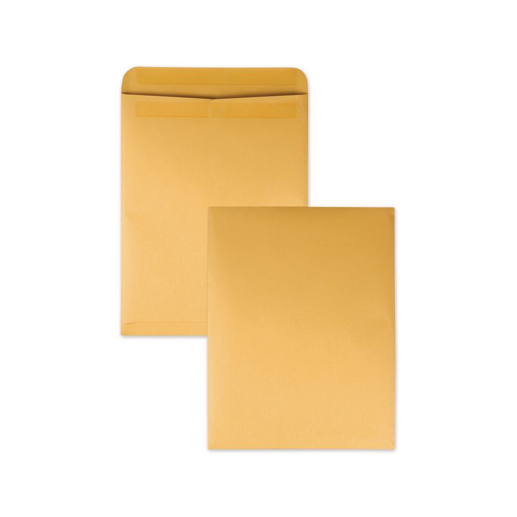 Quality Park Redi-Seal Catalog Envelope, #15 1/2, Cheese Blade Flap, Redi-Seal Adhesive Closure, 12 x 15.5, Brown Kraft, 250/Box (QUA44062)