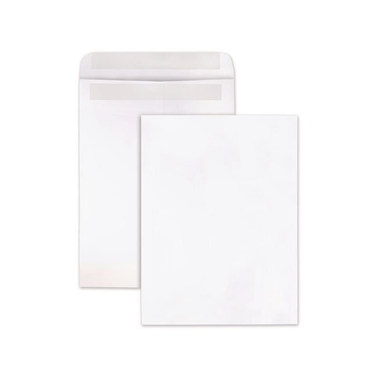Quality Park Redi-Seal Catalog Envelope, #10 1/2, Cheese Blade Flap, Redi-Seal Adhesive Closure, 9 x 12, White, Wove Finish, 100/Box (QUA43517)