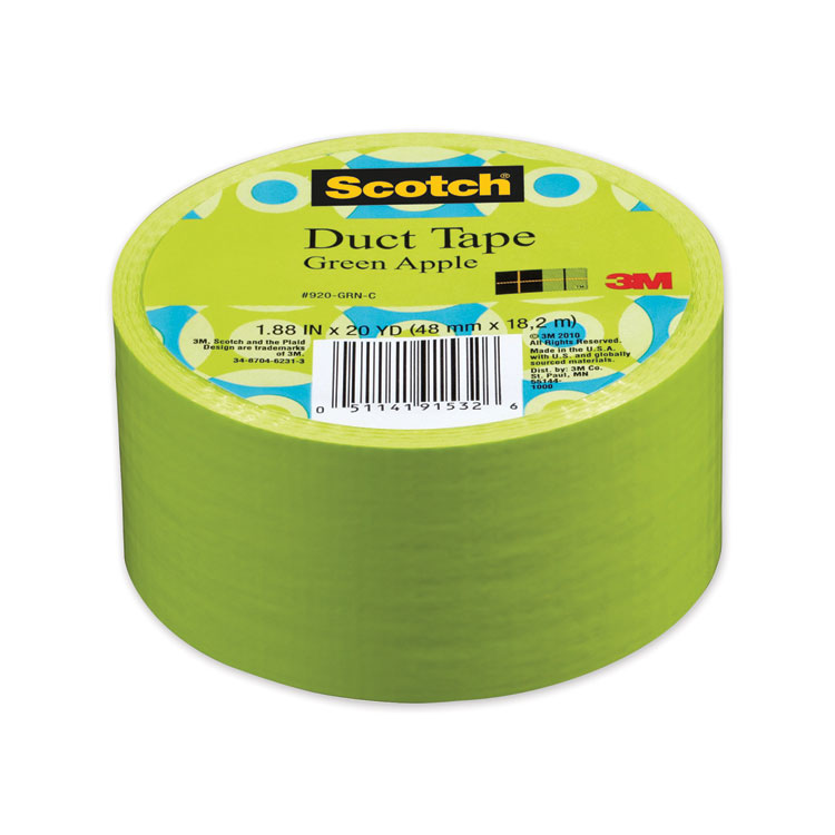 Scotch Duct Tape, 1.88" x 20 yds, Green Apple (MMM70005059269)