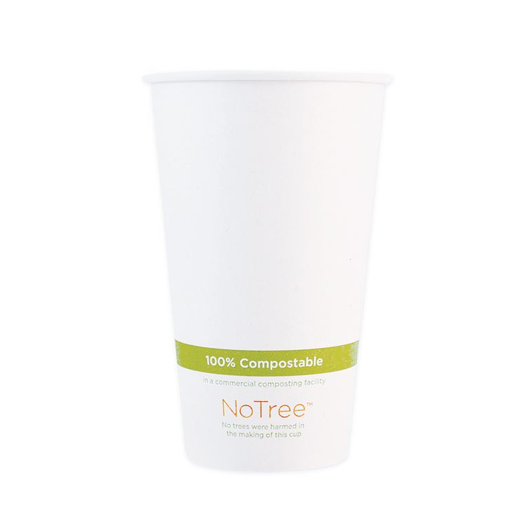 World Centric NoTree Paper Hot Cups, 20 oz, Natural, 1,000/Carton (WORCUSU20)