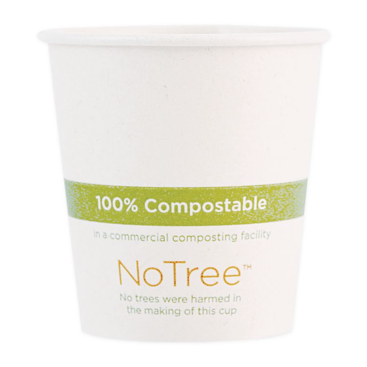 World Centric NoTree Paper Hot Cups, 6 oz, Natural, 1,000/Carton (WORCUSU6)