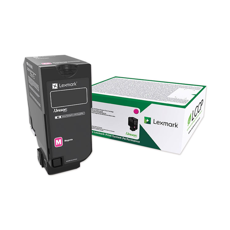 Lexmark 74C00MG Return Program Toner, 3,000 Page-Yield, Magenta (LEX74C00MG)