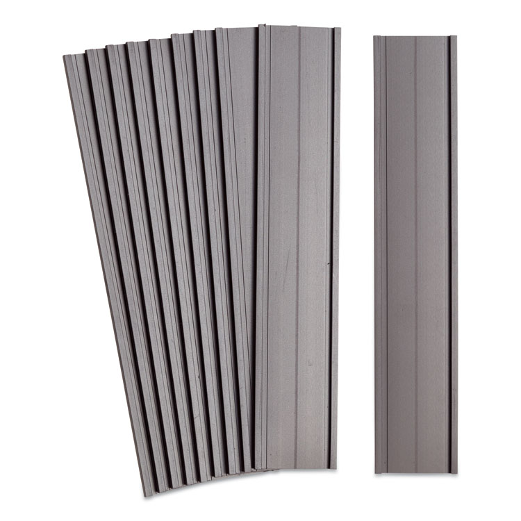 U Brands Magnetic Card Holders, 6 x 1, Black, 10/Pack (UBRFM2632)